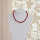 Kette Perlen Ø 8,5 - 9,5 mm rot