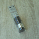 Körperpuderpinsel schwarz silber ca 9 cm / ausgesuchtes Ziegenhaar